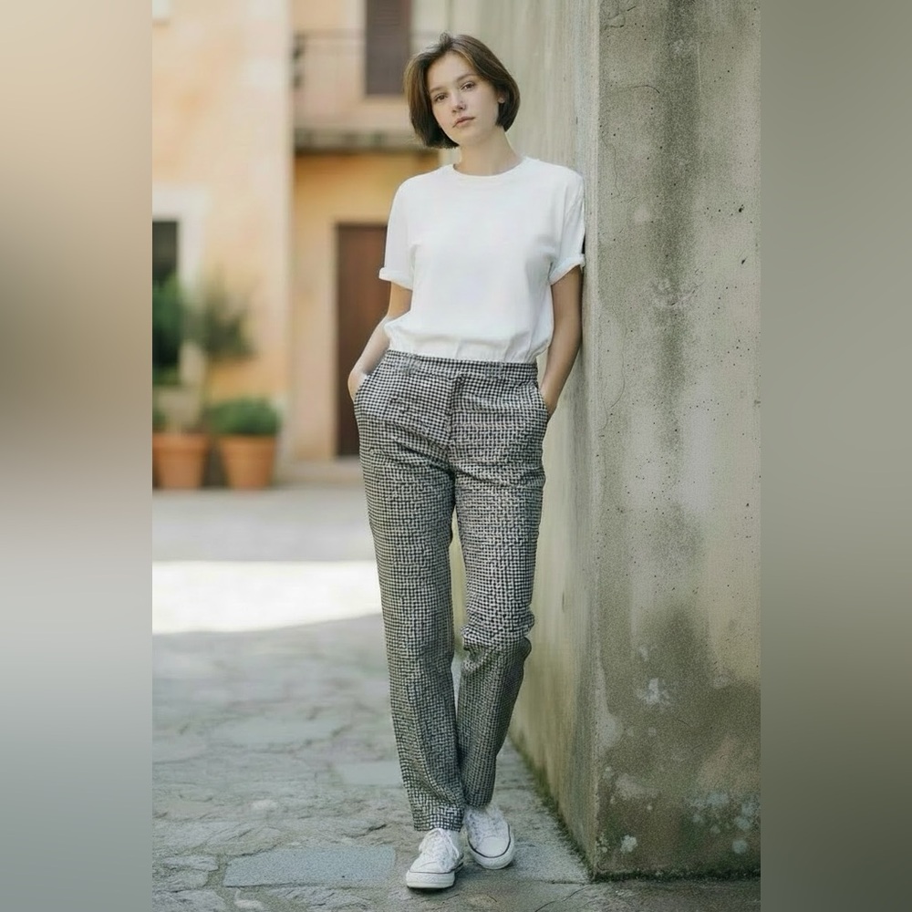 J Jill black and white pants